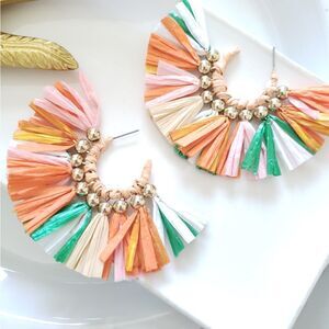 New! FP Emelie Raffia Earrings